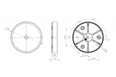 LED Ceiling Light RGBW Tree Anthracite thumb