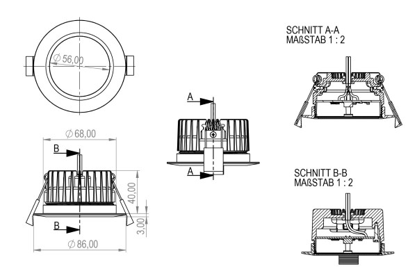 Flush-mounted Presence Sensor Tree Anthracite